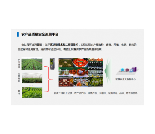 農產品質量安全追溯平臺